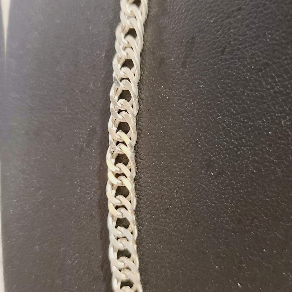 Solid Sterling Silver Chain Necklace - image 5